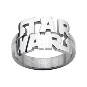 Star Wars ™ Stainless Steel Unisex Cut-Out Logo Ring